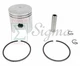 Piston With Ring Pin Clip For ETQ950 TG1200 63CC 1000 1200 Watts Gas Generator