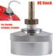 Extended Run Gas Cap Adapter w/ Brass Hose for Yamaha EF2000is EF1000is (Silver)
