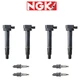 NGK G-Power Premium Platinum Spark Plug +Engine Ignition Coil For Toyota Tacoma