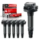 MAS Set of 6 Ignition Coil Pack & 6Pcs Motorcraft Spark Plug SP411 Compatible...