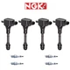 Ignition Coil & NGK G-Power Laser Iridium Spark Plug For Nissan Altima 2.5L L4