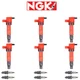 NGK G-Power Premium Platinum Spark Plug & Engine Ignition Coil For Hyundai Azera