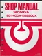 HONDA MOTOR CO. GENERATOR Model EG1400X EG2200X #61ZB002 Shop Manual