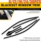 Chrome Delete Vinyl Blackout Window Trims For Honda Civic Sedan 2016-20216-30X