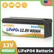 12V 400Ah LiFePO4 Lithium Battery Deep Cycles 5120Wh Power 200A BMS for RV Solar