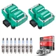 Professional Ignition Coil & Motorcraft Spark Plug for Mazda B2300 B2500 FD487