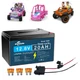 12V 20Ah LiFePO4 Battery/Connector/Combo for Fisher-Price Power Wheels Lot