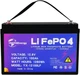 12V 100Ah Lifepo4 5000+ Deep Cycle Battery Pack for RV Power Solar System 100A