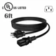 AC Power Cord Cable For Anker SOLIX C300 C300X Portable Power Station