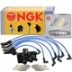 NGK DIS Ignition Coil Wires 6 Laser Platinum Spark Plugs Kit For Mazda B3000 V6