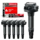 MAS Set of 6 Ignition Coil Pack & 6Pcs Motorcraft Platinum Spark Plug SP589 m...