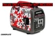 Decal For Honda EU2200i Skin Camping Generator Engine Sticker CAMOPLATE RED