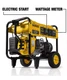 DEWALT DXGNR8000 10000 / 8000 Watt Portable Generator with electric start
