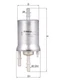 Mahle KL 572 Fuel Filter for Audi, Audi (FAW), KTM, Seat, Skoda, Skoda (SVW), VW,