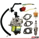 Carburetor Spark Plug For Duromax XP3500 XP4400 XP4400E MX4500 MX4500E Generator