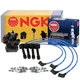 NGK DIS Ignition Coil Wires & 4 Iridium IX Spark Plugs Kit For Ford Probe 2.0 L4