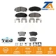 Front Rear Ceramic Brake Pads Kit For Honda Accord Acura TL TSX CL RL KTC-100397