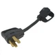 SOUTHWIRE 65039401 PK 4 Cord Adapter,10 AWG,12 Cord L,Black 55CW93