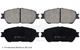 ADT342164 BLUE PRINT Brake Pad Set, Disc Brake Front for Toyota 0446528510