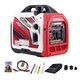 Portable Generator Inverter 4000W/3200W Recoil Start Gasoline Power w/ Bluetooth