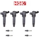Ignition Coil & NGK V-Power Iridium Spark Plug Fits 2007-2008 Kia Rondo Hyundai
