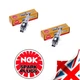 2x Suzuki SV 650 U 2005 NGK SPARK PLUG SET