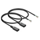 2-Pack USB C Pigtail Power Cable 0.5M Type C Female to 4-Core Bare Wire