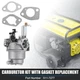 1set Carburetor Kit Silver Tone for Caterpillar RP6500 Gas Generator