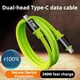 240W PD Cable Fast Charging USB C to Type-C Data Cable with Power Display USB to