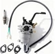 76533 Dual Carburetor Huayi Compatible with Champion 4750 4375 4000 Watt Generat