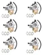 LOT of 6pcs Carburetor For Honda GX340 GX390 GX420 11HP 13HP 15HP 16100-ZF6-V01