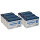 Power-Sonic 12V, 7Ah, F2 Replaces Yamaha EF2400iSHC Portable Generator - 6 Pack