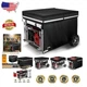 Durable Generator Cover Running Black 32x24x24" Tear-Resistant Buckle Straps