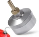 Extended Run Gas Cap Adapter w/ Brass Hose for Yamaha EF2000is EF1000is Silver