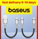 Baseus Short USB Charger Cable Fast Charging For iPhone iPad 2A Power Bank cable