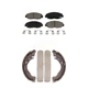 Front Rear Ceramic Brake Pads And Drum Shoes Kit For Honda Civic Insight