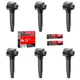 MAS 6Pcs Ignition Coils Pack UF553 5C1652 & 6 Motorcraft Platinum Spark Plug ...