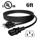 AC Power Cord Cable For Bluetti EB3A 600W Portable Power Station 120V AC/9A Max