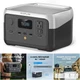 256Wh Portable Power Station 1 Hour Fast Charge 600W AC Outlets Solar Generator