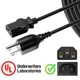 6ft UL AC IN Power Cord Cable For Anker SOLIX F3800 Portable Power Station Wire
