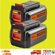 2X 40V 4.0Ah for Black Decker 40 Volt Max Lithium Battery/Charger LBXR36 LBX2040
