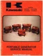 Kawasaki KG550A KG750A KG1100A KG1600A KG2900A Portable Generator Service Manual
