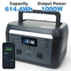 Portable Power Station 1000W (Peak 1600W) | 614.4Wh LiFepo4 Battery Generator